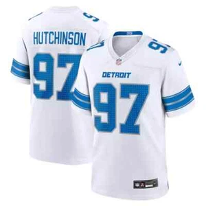 NWT Men's #97 Hutchinson White XXXL Game Stitched Jersey MI Seller - Picture 1 of 1