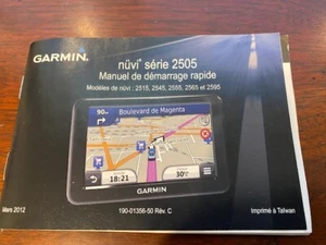 Garmin Nuvi "Nuvi Serie" 2505 Series GPS OWNER'S MANUAL CE - Picture 1 of 3