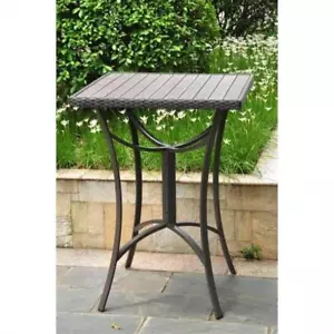 Pemberly Row 32" Patio Pub Table in Chocolate - Picture 1 of 1