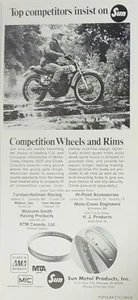 Pubblicità Stampa Cerchi Moto Sole 1977 Lars Larsson Can Am - Foto 1 di 1