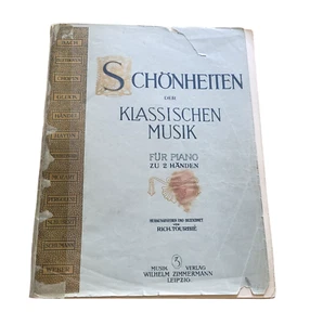 Scorebook capolavori pianoforte classico - Bach, Mozart e altri - raro ritrovamento in tedesco - Foto 1 di 7