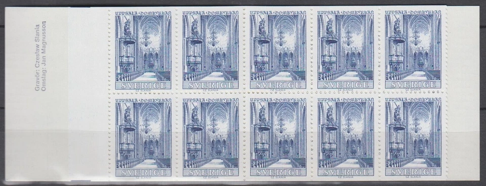 Sweden Sc721 Architecture, Uppsala Cathedral, Test Blue Proof - Image 1 of 1