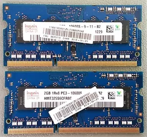 NEW GENUINE Lenovo ThinkPad Edge MEMORY RAM 4GB (2GB X 2) DDR3 PC3-10600 55Y3716 - Picture 1 of 2