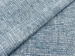 Colefax & Fowler Plain Textured Chenille Fabric- Brandon / Blue 2.40 yd F4684-02 - Picture 1 of 2