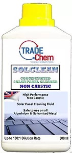 SOLCLEAN CONCENTRATED SOLAR PANEL CLEANER 500ML - Picture 1 of 4