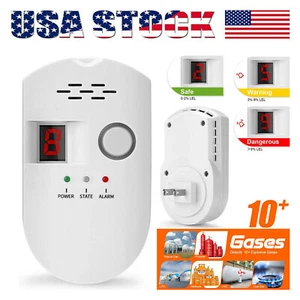 Plug-in Propane Natural Gas Detector for Home Kitchen RV - Picture 1 of 8