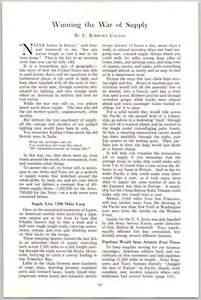 ARTÍCULO IMPRESO 1945 Winning the War of Supply F Barrows Colton 32 páginas post Segunda Guerra Mundial - Imagen 1 de 6