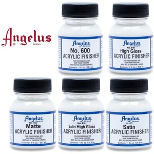 Angelus Finisher Matte Satin High Gloss Scratch Resistant Shoes Boots Sealer 1oz - Picture 1 of 17