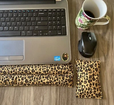 Eco-friendly Keyboard &Mouse Wrist Rest Set-Flax&Herbal Filled-SD Padres Pattern - Image 1 of 4