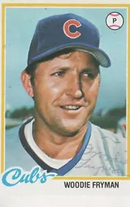Woodie Fryman 1978 Topps #585 firmado - Chicago Cubs - Imagen 1 de 1