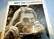 Polaroid Colorpack II  camera Operating Instruction Book Manual Guide