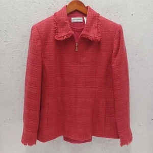 Alfred Dunner Tweed Sakko Full Zip Gr. 14 mit passendem Pullover Gr. S - Bild 1 von 8