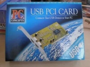 2 Port USB PCI Adapter Card 4 Apple PowerMac Mac G3 G4 G5 OS 9 Windows 95 PCC - Picture 1 of 1
