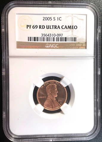2005 S 1C Lincoln Memorial, NGC Certified PF 69 UCAM  RD ultra cameo red Cover
