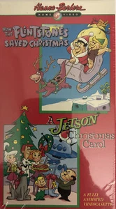 HOW THE FLINTSTONES SAVED CHRISTMAS/ A JETSON CHRISTMAS CAROL(VHS)RARE-SHIPS N24 - Picture 1 of 12