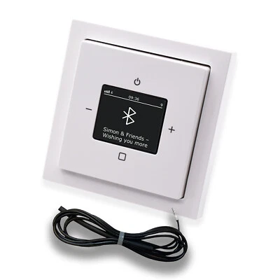 BUSCH JÄGER DAB+ Unterputz Bluetooth Radio Set 8217U-101 FUTURE Studioweiß - Bild 1 von 2