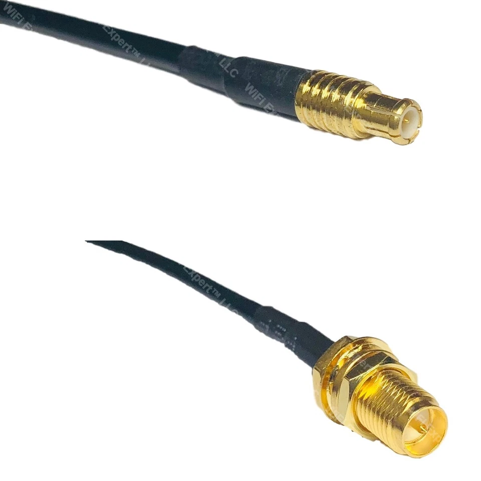 RG174 MCX MALE to RP-SMA FEMALE Coax RF Cable USA-Ship Lot - Image 1 of 1