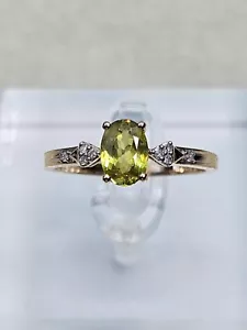 Ring 9 kt Gold Ambilobe Sphen & Diamant Größe O (1,85 g) - Bild 1 von 11