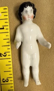 3 Zoll Miniatur Porzellan Frozen Charlotte Puppe Vintage - Bild 1 von 5
