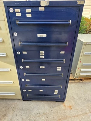 Equipto 6 Drawer Tool Cabinets 30" W x 27-3/4" D x 59-1/4" T (Vidmar Style) — 第 1/4 张图片