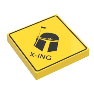 Mandalorian Xing Sign made using LEGO part - B3 Customs - Picture 1 of 1