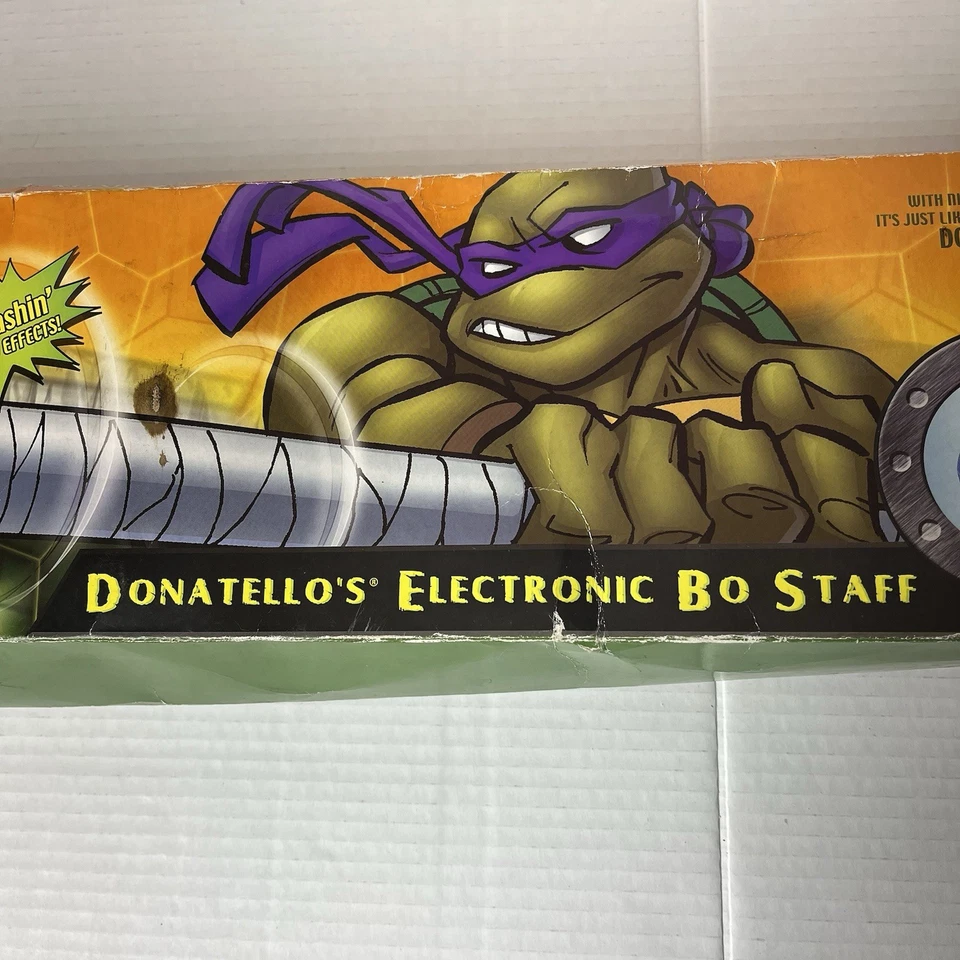 NUEVO De colección TMNT DONATELLO’s Electronic BO STAFF 2002 Playmates Ninja Turtles Foto 1 de 4