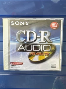 NEW Sony CD-R CRM74 74 Min Recordable Compact Discs Factory Sealed - Picture 1 of 2