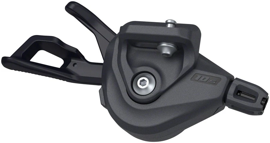 Alavanca de câmbio direita Shimano Deore SL-M4100-IR - 10 velocidades, I-Spec EV, preta - Imagem 1 de 1
