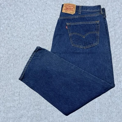 Jeans Levi's 501xx vintage años 90 hechos en EE. UU. lavado oscuro para hombre medida 42x28 Foto 1 de 4