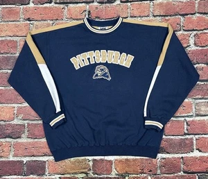 Vintage University of Pittsburgh Panthers Embroidered Sweatshirt Lee Sport XL - Picture 1 of 8