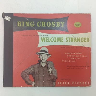 Bing Crosby Album of 2 Shellac Records 78rpm Welcome Stranger Decca A-531 - Image 1 of 4