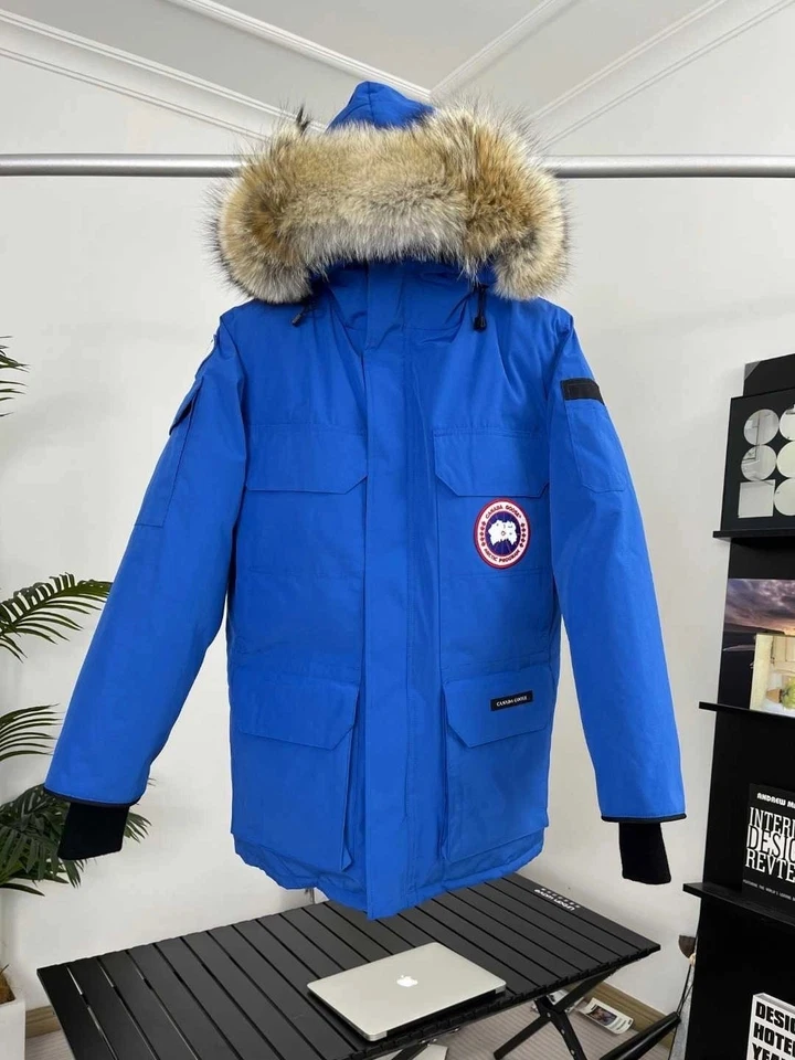 Jaqueta de lã azul marinho masculina Canada Goose nova em folha - Imagem 1 de 4