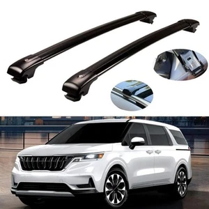 Cross Bar Fits for KIA Carnival 2021-2025 black Roof Rack Carrier - Picture 1 of 7