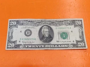 ⭐️⭐️⭐️⭐️⭐️ 1963 $20 Twenty Dollar Bill US Federal Reserve Note (D) Cleveland - Picture 1 of 6