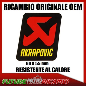 AKRAPOVIC ADESIVO RICAMBIO OEM RESISTENTE AL CALORE 60x55 HEAT RESISTANT STICKER - Foto 1 di 1