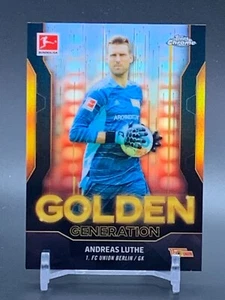2021-22 Topps Chrome Bundesliga Golden Generation #GG-AL ANDREAS LUTHE - Picture 1 of 2