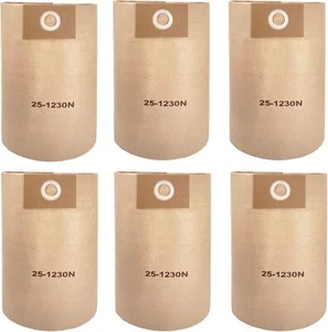 Confezione 6 Sacchetti Filtro Monouso 25-1230 Ricambio per Stanley 4-5 Galloni Bagnato/... - Foto 1 di 4