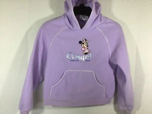 Disneyland Resort Minnie Mouse Angel 1/4 Zip Pullover Fleece Girls M Purple - Picture 1 of 7