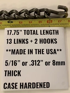 *USA* 17.75” 8mm Snow Tire Chains Repair Replacement Cross Link Chain Section - Picture 1 of 9