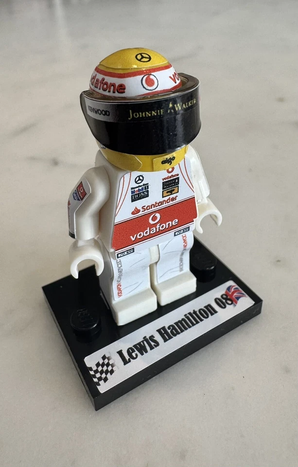 F1 Minifigure Lewis Hamilton F1 2008 World Champions McLaren - Immagine 1 di 1