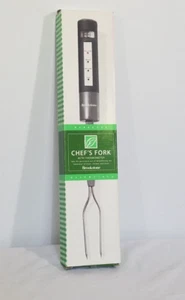 Brookstone Chef's Fork With Digital Thermometer Meat Doneness Levels - Picture 1 of 3