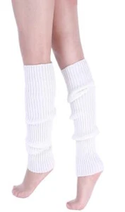 Women's Knitted Leg Warmers 16 Inch Neon Party Dance Sports Fitness Accessories - Picture 1 of 7