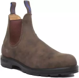 Blundstone 584 Womens Premium Leather Chelsea Boots Rustic Brown UK Size 3 - - Picture 1 of 6