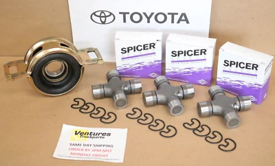 Kit de cojinete de suspensión de junta en U línea de transmisión trasera Toyota Tacoma 2005-2015 V6 Dana Spicer Foto 1 de 4