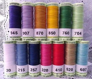 13 Heavy Duty GUTERMANN 100% Polyester Topstitching Thread 33 yard spools - Picture 1 of 1