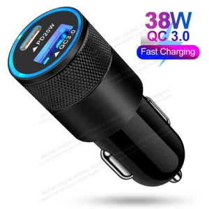 38W Fast Charge USB PD Type-C Car Charger Adapter For iPhone 15 14 13 12 Pro Max - Picture 1 of 11