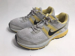 Women Nike Zoom Gray And Yellow Running Shoes Size 9 - Picture 1 of 6
