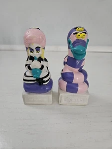 Vintage 1989 Beetlejuice 4” Toy Figurine “The Charmer & Sandworm” Set Of 2 - Picture 1 of 8