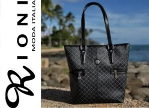 Rioni signature Tall Tote Shopper (Black) - Picture 1 of 8