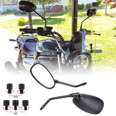 Espejos retrovisores ovalados para motocicleta Honda Rebel Shadow Spirit 750 1100 VTX1300 Foto 1 de 4